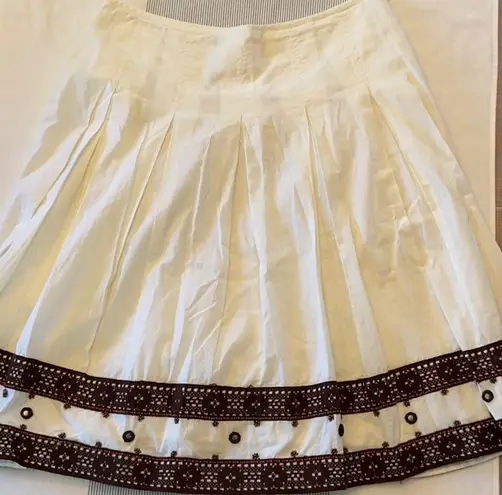 Apt. 9 ❤️3/$20 SALE!❤️ BOHO Skirt Ivory Lace Beaded