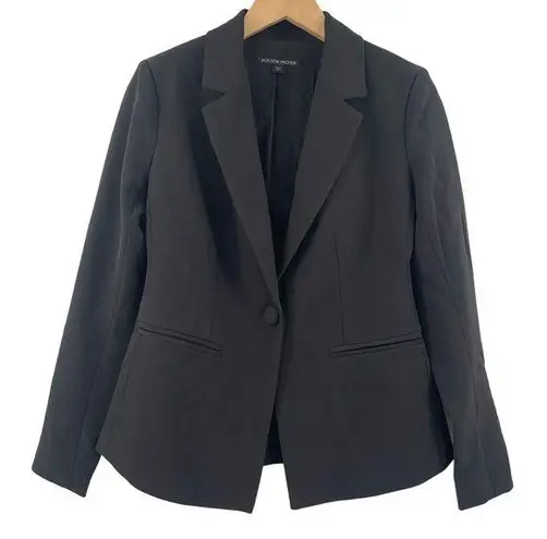 Boston Proper NEW Blazer Size 4 Black NWOT Spandex Blend Stretch Business Casual