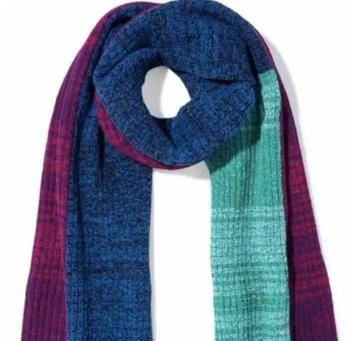 3.1 Phillip Lim 3.1 Philip Lim Patchwork marled ribbed knit scarf multi colored