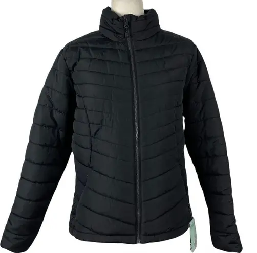 Woolrich DSG Women's Insulated Quilted Black Jacket Coat Full Zipper NWT Size Large