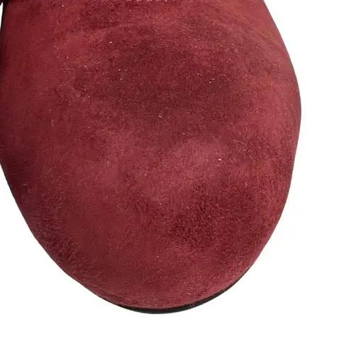 Tods Heels Red Suede High 4” Stiletto Driver Style Size 36 / US 5.5