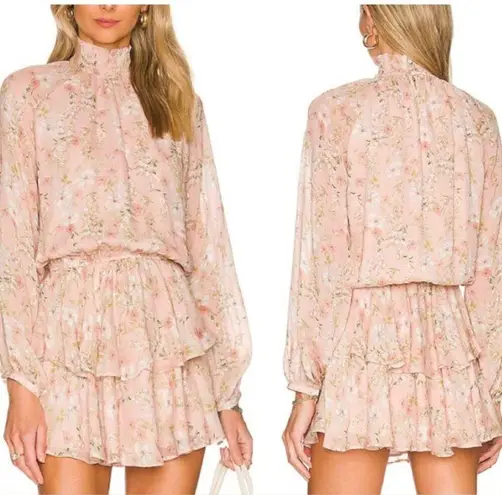 Yumi Kim  Flower Mini Ruffle Dress in Eden Blush Floral Medium NWT Retail $238