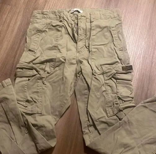 ZARA jean cargo khaki