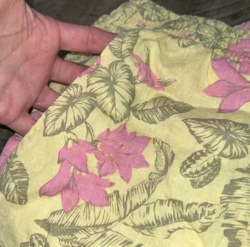 MARGARITAVILLE WOMENS NO PASSPORT STRETCH WAIST PULL UP LOOSE SHORTS TROPICAL Size M