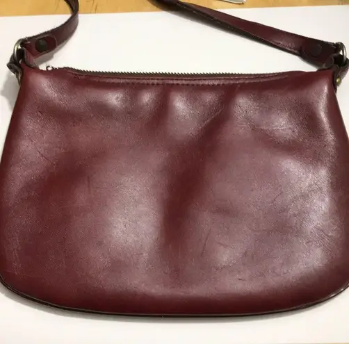 Etienne Aigner Maroon Leather Small Bag