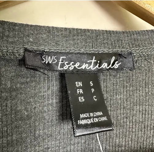 Streetwear Society CLEARANCE! Gray Boutique Ribbed Top Size S NWT