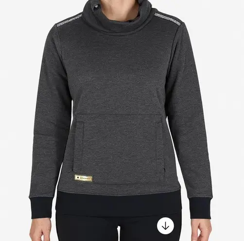 DC Veneer Sweatshirt Funnel Neck Snowboarding Gray Black Skater Neutral Size M Size M