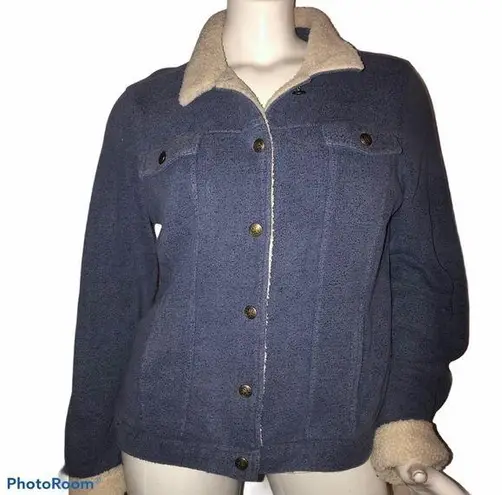 Denim & Co  thick knit buttoned jacket