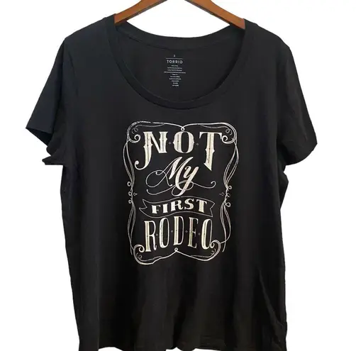 Torrid  black not my first rodeo graphic tee