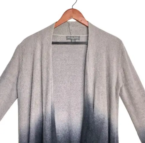 Barefoot Dreams Black & Tan Ombre Cozychic Lite Calypso Wrap Waterfall Cardigan