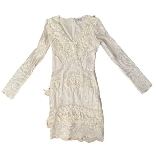 LACEY MESH MINI DRESS