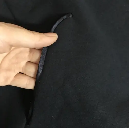 Wool Slouch Zipper Cropped Navy Jacket Blue Size L