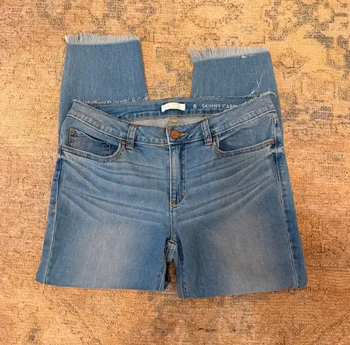 LC Lauren Conrad  EUC Skinny Jeans Capri with Frayed Waist and Around Ankles - Image 1