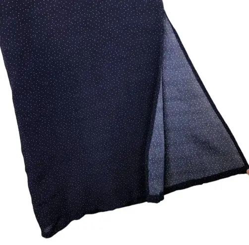 Cleobella High Waisted Wide Leg Palazzo Pants Navy Dot Size S