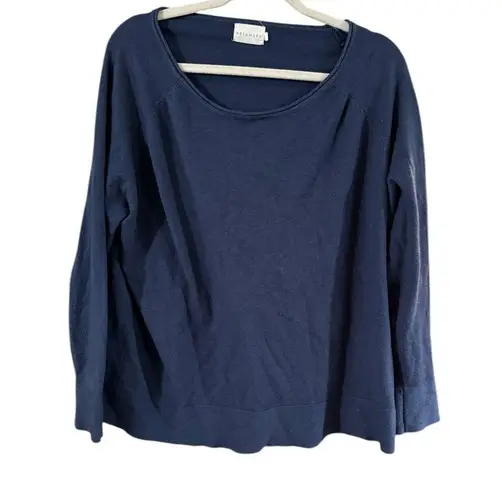 Dreamers Blue 3/4 Sleeve Relaxed Boxy Tee