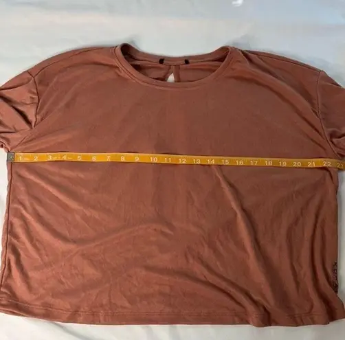 Koral Size S Pink Sand Storm Marlow Long Sleeve Top Gym Active Open Back Relaxed