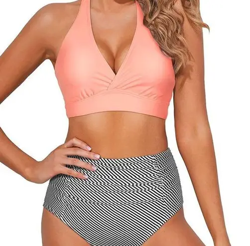 Tempt Me  Women Two Piece High Waisted Bikini Set. Size 20W