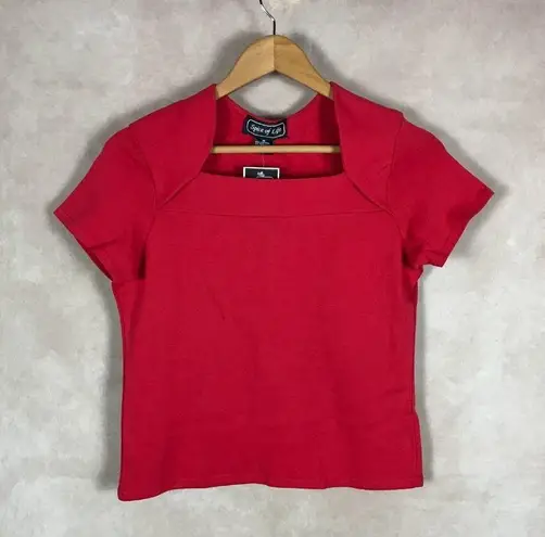 SPICE OF LIFE Bradlee's Vintage Square Neck Red Top NWT MEDIUM