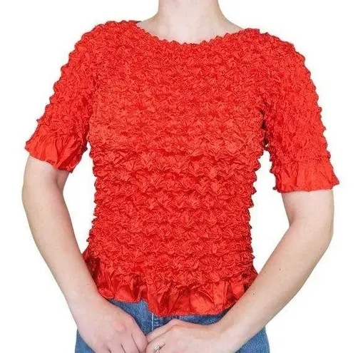 Vintage 90s Red Bubble Popcorn Shirt Size M