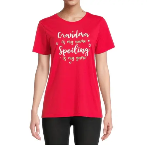 Holiday Time NWT - Grandma Is My Name Spoiling Is My Game T-Shirt.