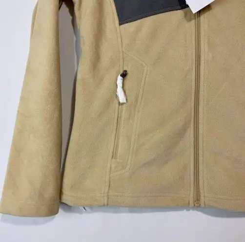 North End Women’s Casual Fleece Zip Up Jacket Stone Graphite Size Medium NWT