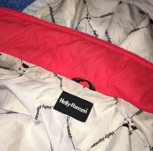 Helly Hansen RED BLACK + BEIGE WINDBREAKER JACKET