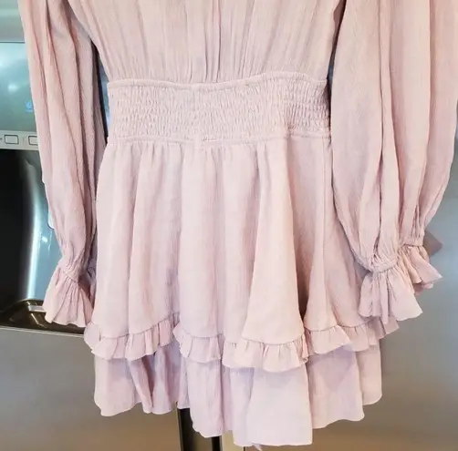 Saints + Secrets 💕💕 Long Sleeve Ruffle Mini Dress