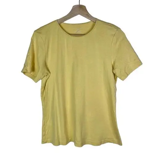 Christopher & Banks  Yellow Y2K Crewneck Short Sleeve T-Shirt M