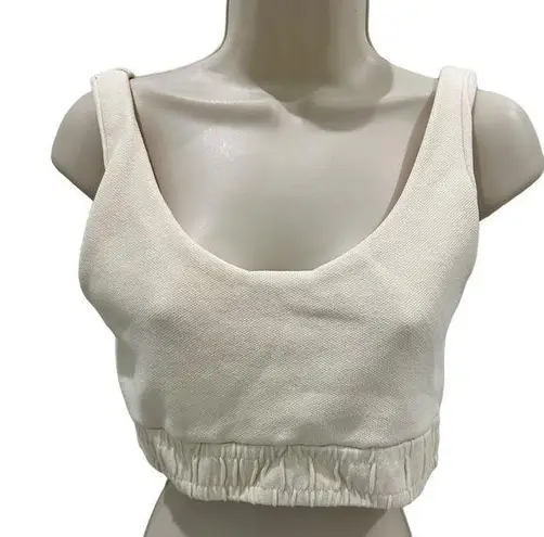 ZARA  Cream Cropped Tank Bra Top