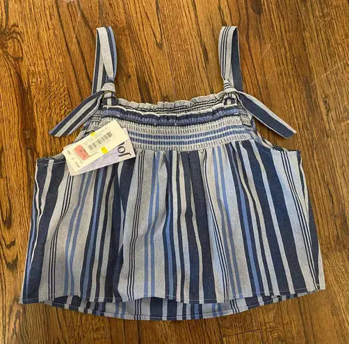 Jolt Blue Striped Top