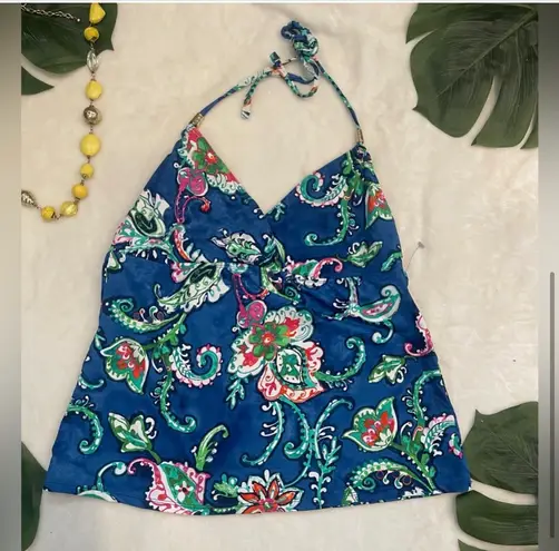 Ralph Lauren Swimsuit 2 Piece Set Tankini Top Halter Cob Size 10