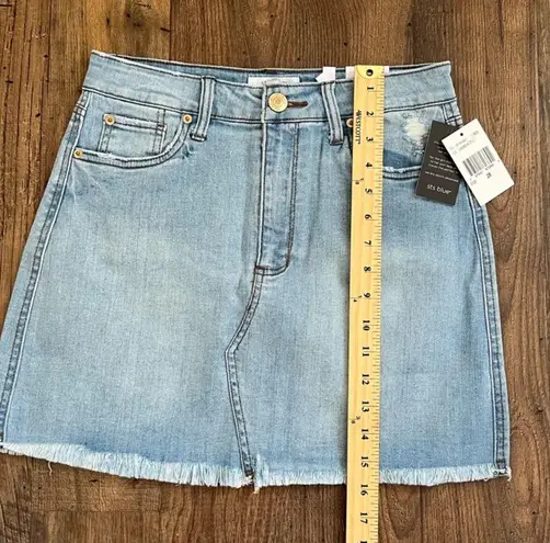 sts blue  NWT Emily Denim Jean Mini Skirt Raw Hem Women’s 28 NEW