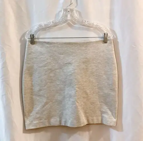 New York And Company Stretch Gray Mini Skirt