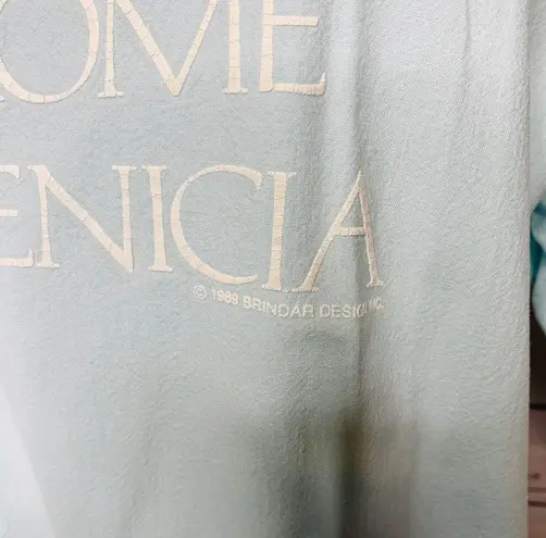 1989 Vintage Brindar Sport London, Paris, Rome Top Blue