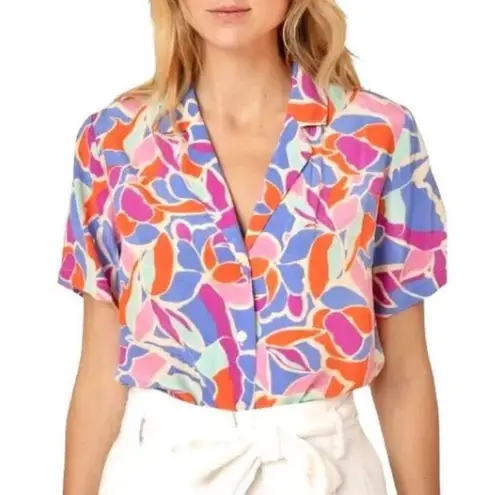 FRNCH Chelly Short Sleeve Bowling Shirt NWOT from