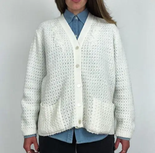 Vintage Botanical Embroidered Button