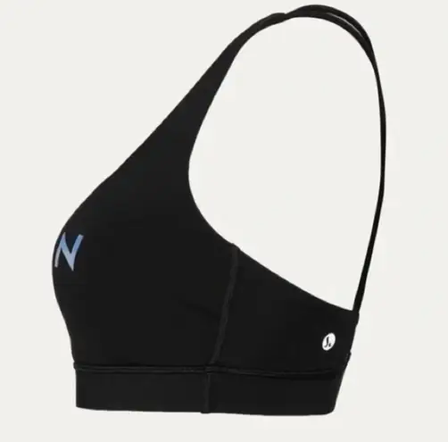 Peloton Lululemon 6 Fall Geometric Energy Sports Bra Black Strappy