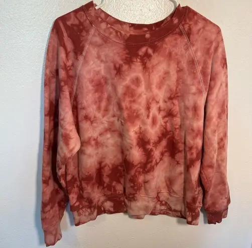 Old Navy  Vintage Crewneck Sweatshirt Pink Tie Dye