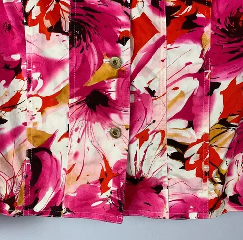 Laura Ashley Floral Abstract Jacket