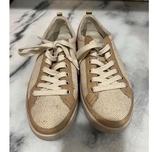 Vionic Women’s Winny 2 Lace-Up Sneakers Size 8 Natural Gold Arch Support Shoes