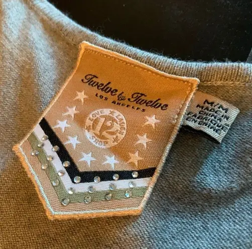 Twelve By Twelve tiered knit dress grey size M