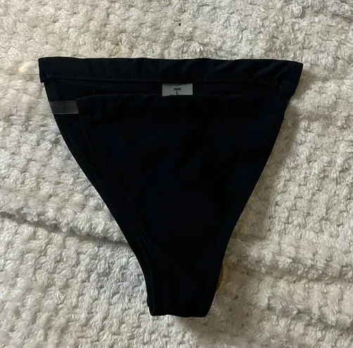 LG Black Clear Strap Competitor Bikini Bottom