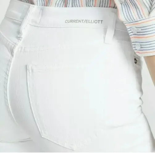 Current/Elliott Anthropologie White Flare Jeans 26 