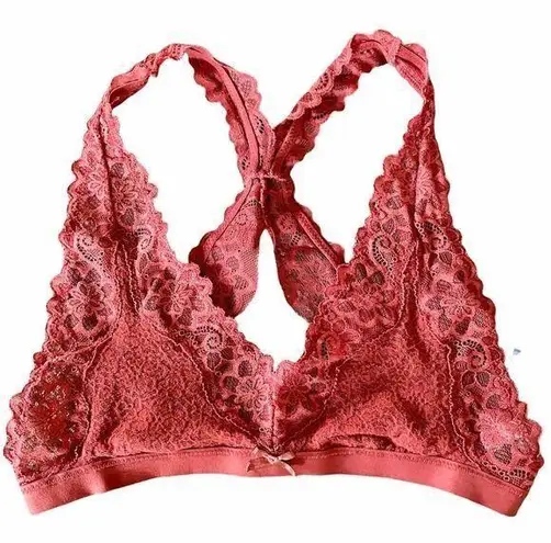 Aerie  Lace Racerback Orange Unpadded Bralette