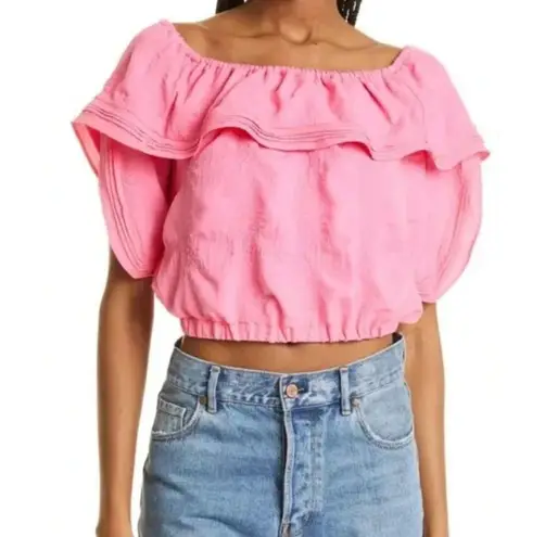 Ramy Brook NEW Rita Crop Top in Pink