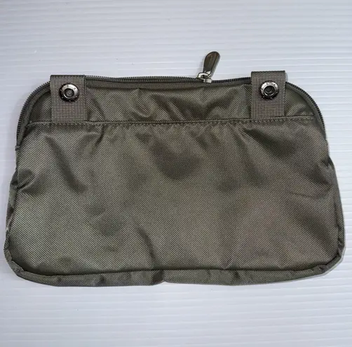 Briggs & Riley Waterproof Pocket Snap Zip Pouch Carry On Travel Olive Green