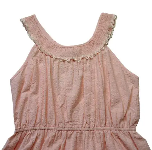 Christy Dawn NWT The Goldie in Petal Lace Seersucker Striped Maxi Dress L