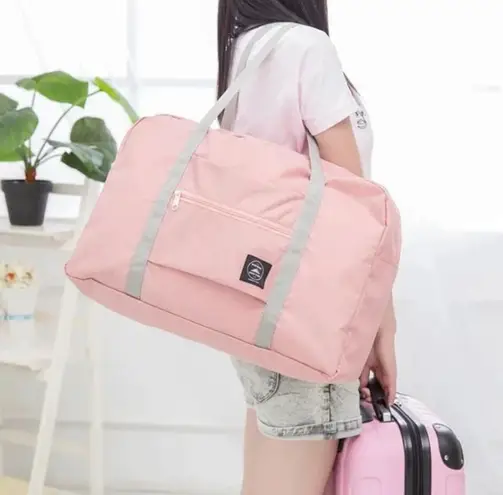 Simple Style Travel Tote Bag Pink