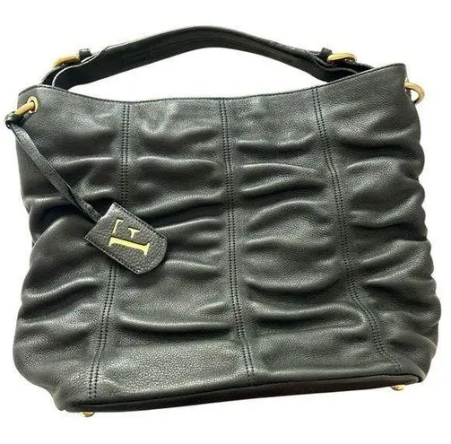 Furla Rouged Black Leather Handbag