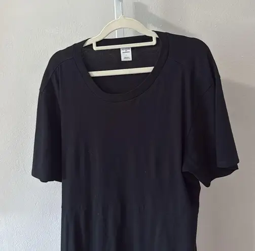 Melrose and Market Black Boxy Short Sleeve 100% Cotton T-Shirt size large